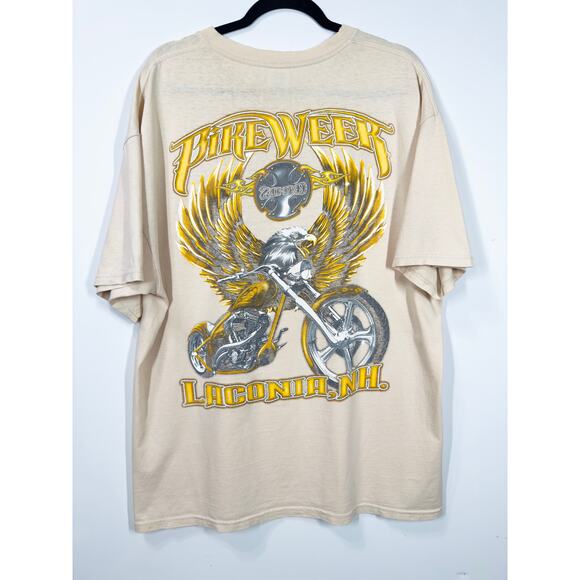 Vtg Chopper Bike Week Short Sleeve T-Shirt Delta Pro-Weight-Mens Size XL - Picture 9 of 10